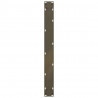 Nogi do stołu jadalnego w kształcie litery U 2 szt. Naturalna stal 90x(72-73) cm Stal