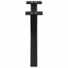 Nogi do stolika kawowego w kształcie litery X 2 szt. Czarne 50x(30-31) cm Stal