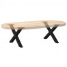 Nogi do stolika kawowego w kształcie litery X 2 szt. Czarne 50x(30-31) cm Stal