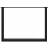 Nogi do stołu jadalnego w kształcie litery U 2 szt. Czarne 100x(72-73) cm Stal