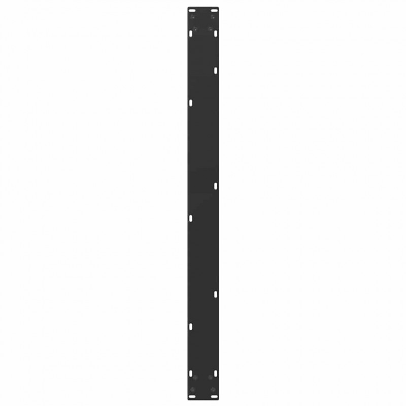 Nogi do stołu jadalnego w kształcie litery U 2 szt. Czarne 100x(72-73) cm Stal