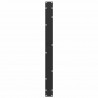 Nogi do stołu jadalnego w kształcie litery U 2 szt. Czarne 100x(72-73) cm Stal