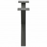 Nogi do stolika kawowego w kształcie litery X 2 szt. Antracyt 50x(30-31) cm Stal