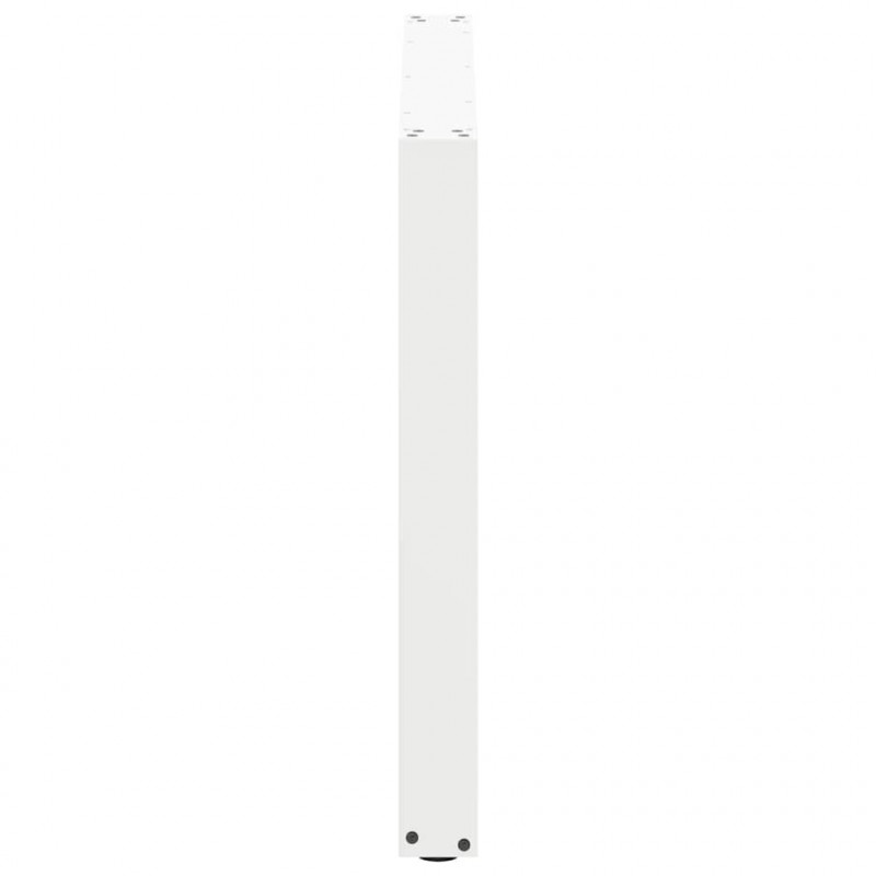 Nogi do stołu jadalnego w kształcie litery U 2 szt. Białe 100x(72-73) cm Stal