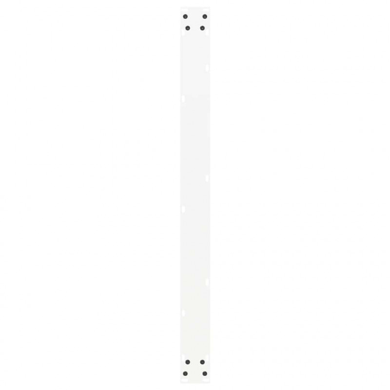 Nogi do stołu jadalnego w kształcie litery U 2 szt. Białe 100x(72-73) cm Stal