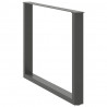 Nogi do stołu jadalnego w kształcie litery U 2 szt. Antracyt 100x(72-73) cm Stal