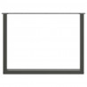 Nogi do stołu jadalnego w kształcie litery U 2 szt. Antracyt 100x(72-73) cm Stal