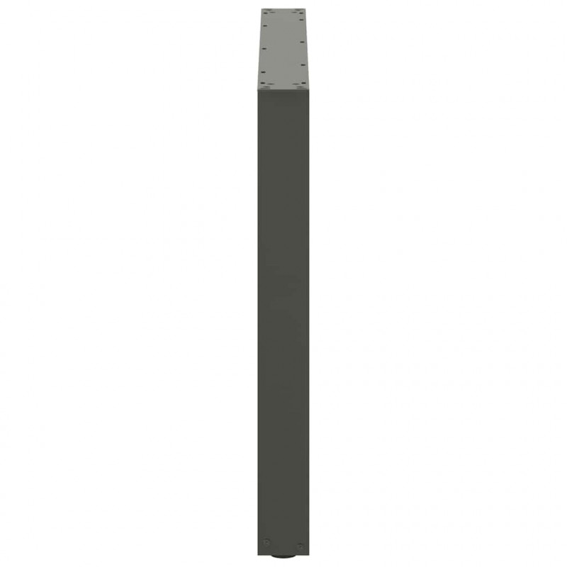 Nogi do stołu jadalnego w kształcie litery U 2 szt. Antracyt 100x(72-73) cm Stal