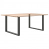Nogi do stołu jadalnego w kształcie litery U 2 szt. Antracyt 100x(72-73) cm Stal