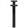 Nogi do stolika kawowego w kształcie litery X 2 szt. Czarne 60x(30-31) cm Stal