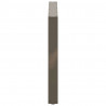 Nogi do stołu jadalnego w kształcie litery U 2 szt. Naturalna stal 100x(72-73) cm Stal