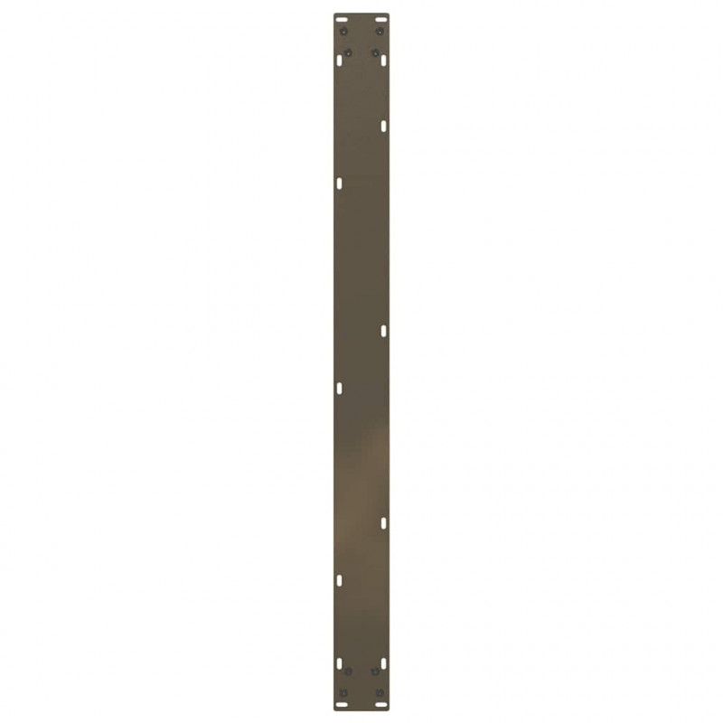 Nogi do stołu jadalnego w kształcie litery U 2 szt. Naturalna stal 100x(72-73) cm Stal