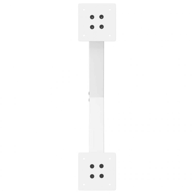Nogi do stolika kawowego w kształcie litery X 2 szt. Białe 60x(30-31) cm Stal