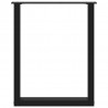 Nogi do stołu jadalnego w kształcie litery U 3 szt. Czarne 70x(72-73) cm Stal