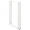 Nogi do stołu jadalnego w kształcie litery U 3 szt. Białe 70x(72-73) cm Stal
