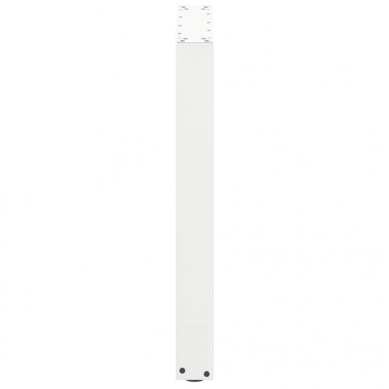 Nogi do stołu jadalnego w kształcie litery U 3 szt. Białe 70x(72-73) cm Stal