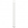 Nogi do stołu jadalnego w kształcie litery U 3 szt. Białe 70x(72-73) cm Stal