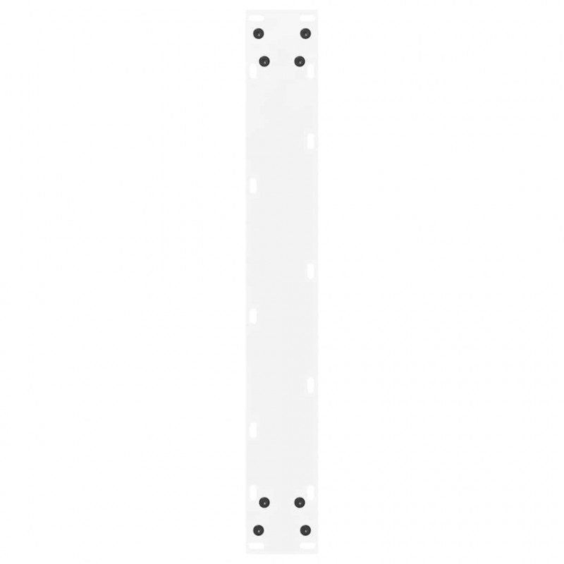 Nogi do stołu jadalnego w kształcie litery U 3 szt. Białe 70x(72-73) cm Stal