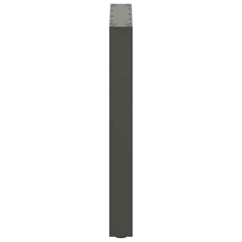 Nogi do stołu jadalnego w kształcie litery U 3 szt. Antracyt 70x(72-73) cm Stal