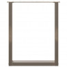 Nogi do stołu jadalnego w kształcie litery U 3 szt. Naturalna stal 70x(72-73) cm Stal