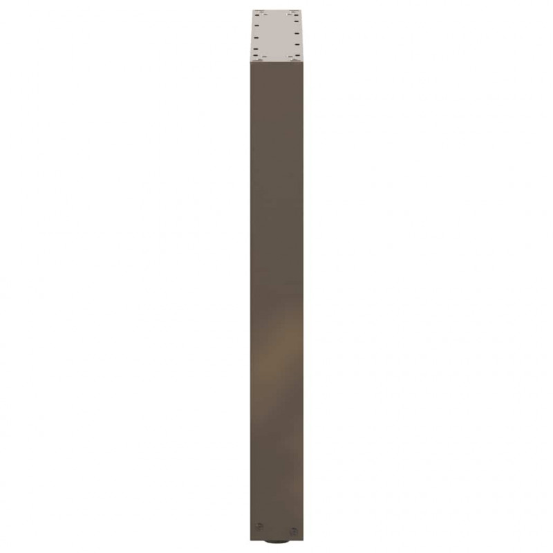 Nogi do stołu jadalnego w kształcie litery U 3 szt. Naturalna stal 70x(72-73) cm Stal