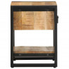 Szafka nocna, 35x34x45 cm, surowe drewno mango