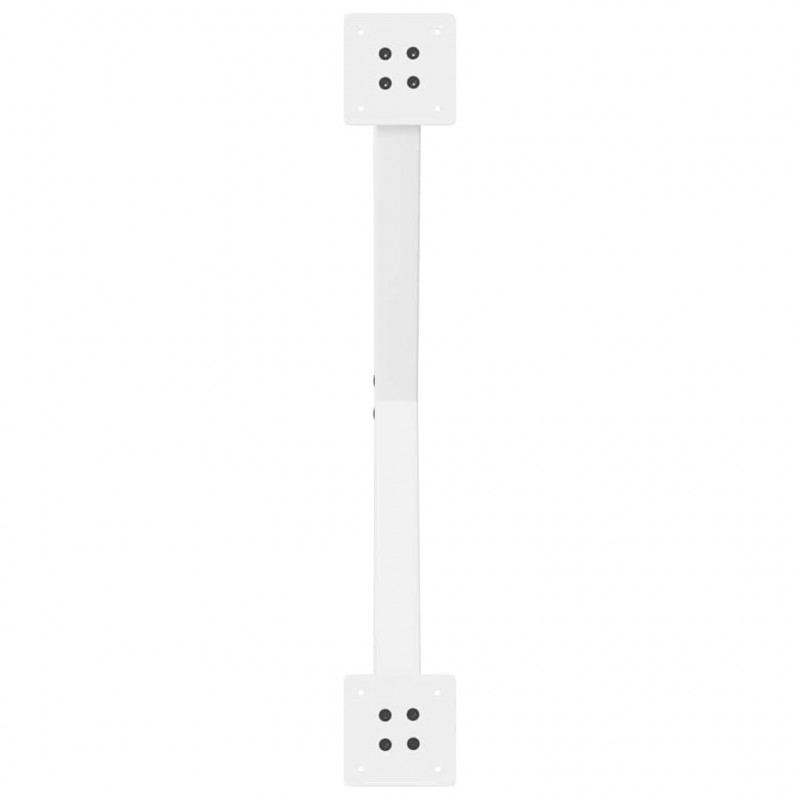Nogi do stolika kawowego w kształcie litery X 2 szt. Białe 70x(30-31) cm Stal