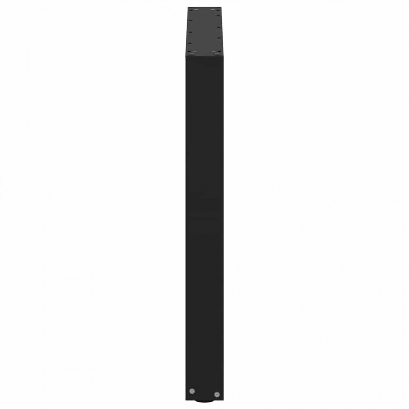 Nogi do stołu jadalnego w kształcie litery U 3 szt. Czarne 80x(72-73) cm Stal