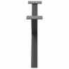 Nogi do stolika kawowego w kształcie litery X 2 szt. Antracyt 70x(30-31) cm Stal