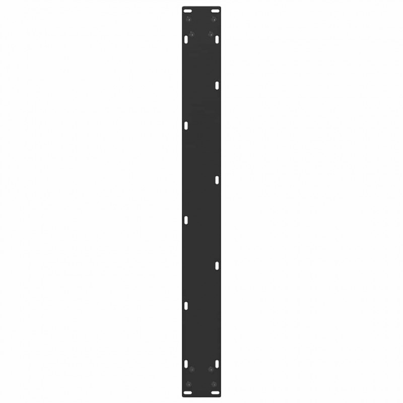 Nogi do stołu jadalnego w kształcie litery U 3 szt. Czarne 80x(72-73) cm Stal