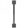 Nogi do stolika kawowego w kształcie litery X 2 szt. Antracyt 70x(30-31) cm Stal