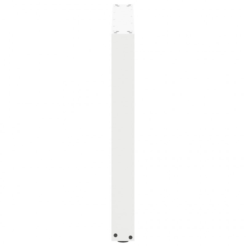 Nogi do stołu jadalnego w kształcie litery U 3 szt. Białe 80x(72-73) cm Stal