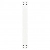 Nogi do stołu jadalnego w kształcie litery U 3 szt. Białe 80x(72-73) cm Stal