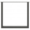 Nogi do stołu jadalnego w kształcie litery U 3 szt. Antracyt 80x(72-73) cm Stal