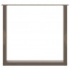 Nogi do stołu jadalnego w kształcie litery U 3 szt. Naturalna stal 80x(72-73) cm Stal