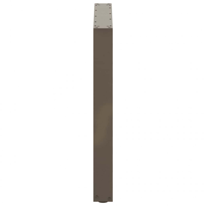 Nogi do stołu jadalnego w kształcie litery U 3 szt. Naturalna stal 80x(72-73) cm Stal