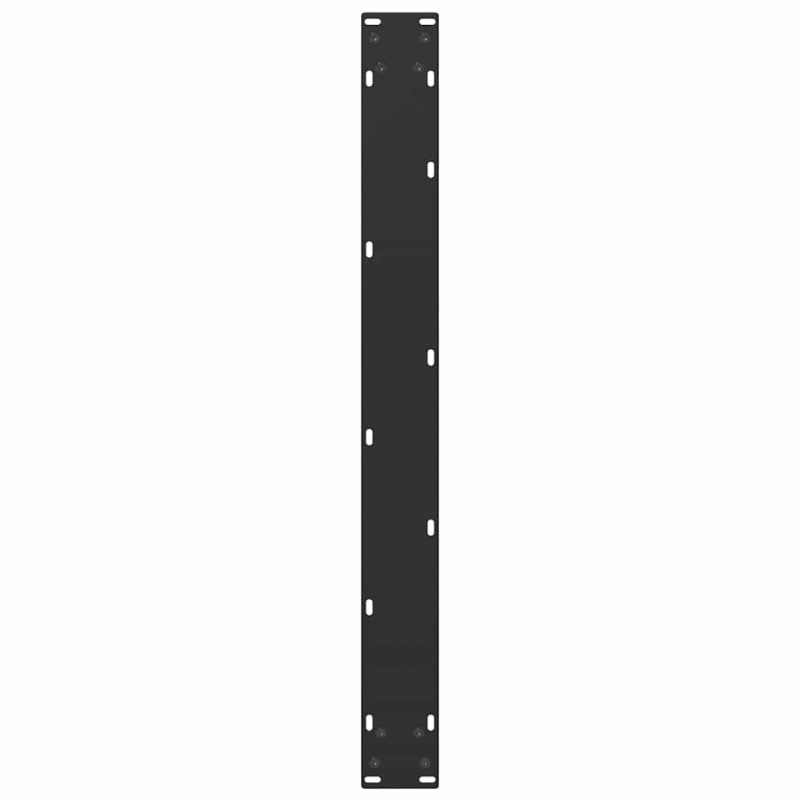 Nogi do stołu jadalnego w kształcie litery U 3 szt. Czarne 90x(72-73) cm Stal