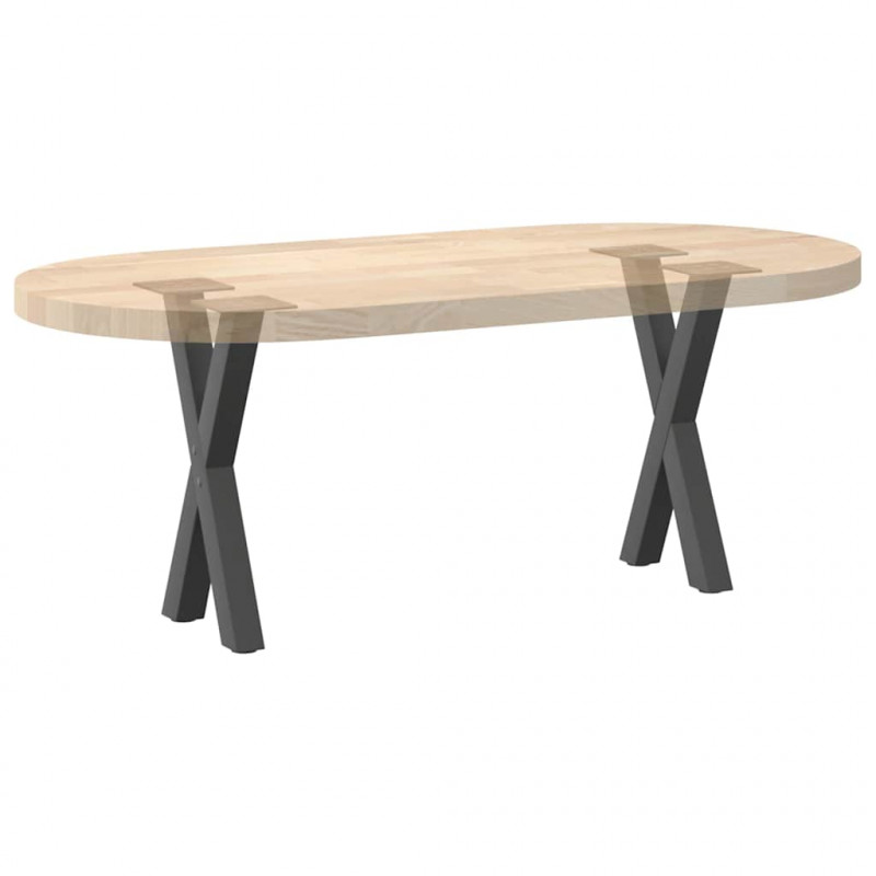 Nogi do stolika kawowego w kształcie litery X 2 szt. Antracyt 28x(42-43) cm Stal