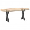 Nogi do stolika kawowego w kształcie litery X 2 szt. Antracyt 28x(42-43) cm Stal