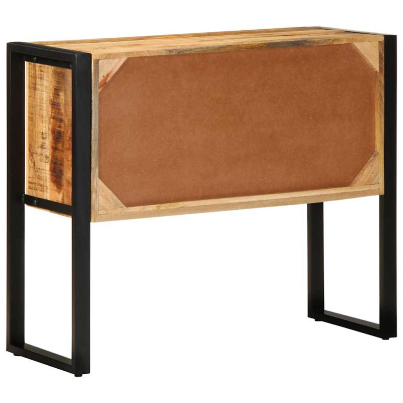 Szafka konsolowa, 90x35x75 cm, surowe drewno mango