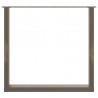 Nogi do stołu jadalnego w kształcie litery U 3 szt. Naturalna stal 90x(72-73) cm Stal