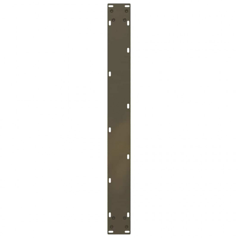 Nogi do stołu jadalnego w kształcie litery U 3 szt. Naturalna stal 90x(72-73) cm Stal