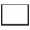 Nogi do stołu jadalnego w kształcie litery U 3 szt. Czarne 100x(72-73) cm Stal