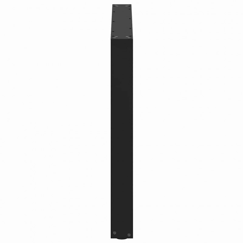 Nogi do stołu jadalnego w kształcie litery U 3 szt. Czarne 100x(72-73) cm Stal