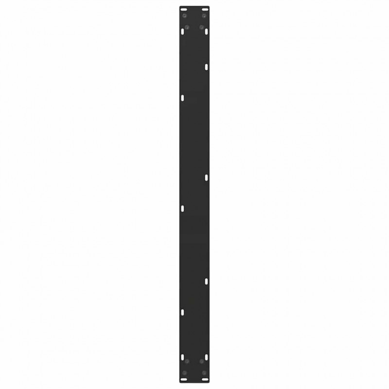 Nogi do stołu jadalnego w kształcie litery U 3 szt. Czarne 100x(72-73) cm Stal