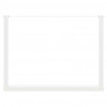Nogi do stołu jadalnego w kształcie litery U 3 szt. Białe 100x(72-73) cm Stal