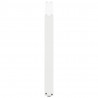 Nogi do stołu jadalnego w kształcie litery U 3 szt. Białe 100x(72-73) cm Stal
