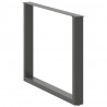 Nogi do stołu jadalnego w kształcie litery U 3 szt. Antracyt 100x(72-73) cm Stal