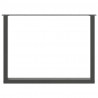 Nogi do stołu jadalnego w kształcie litery U 3 szt. Antracyt 100x(72-73) cm Stal