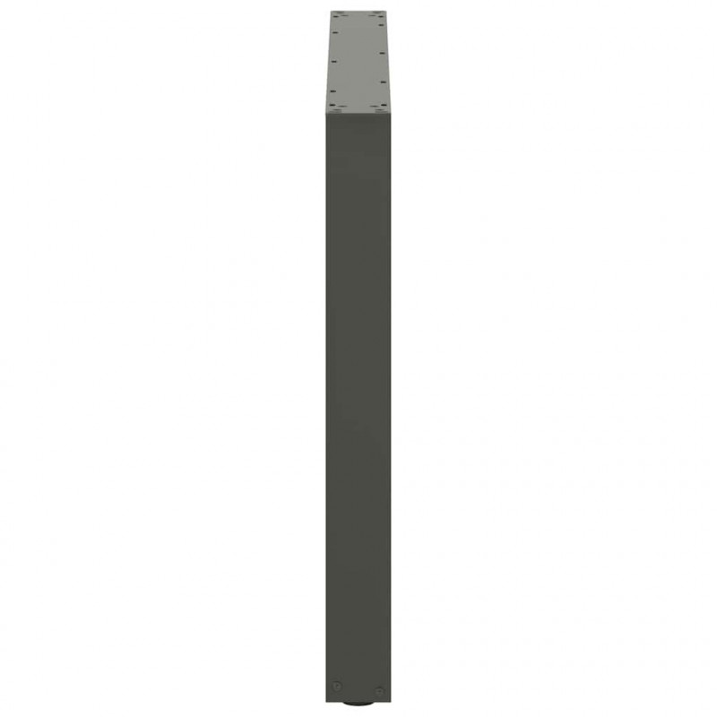 Nogi do stołu jadalnego w kształcie litery U 3 szt. Antracyt 100x(72-73) cm Stal